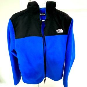 North face boys fleece hooded jacket